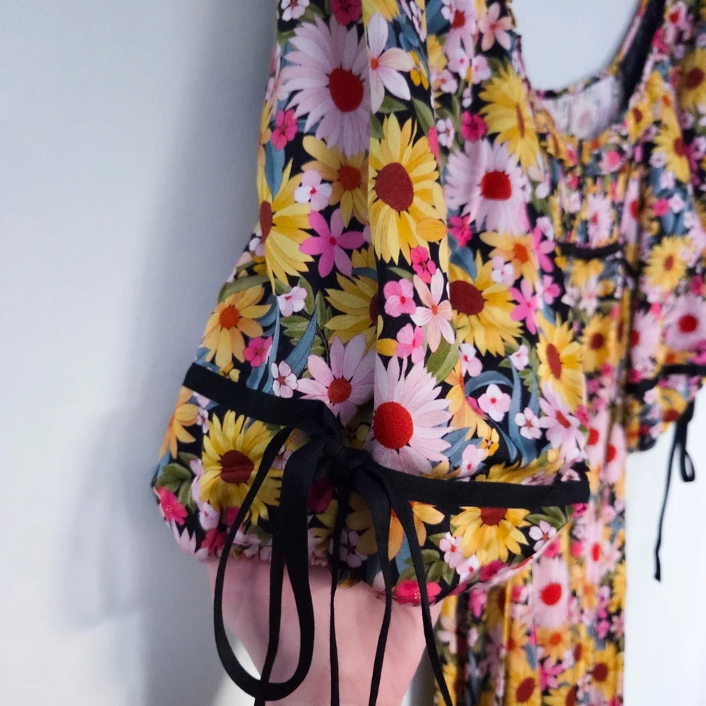 For Love And Lemons Floral Mini Dress - Multicolor - Picture 6 of 6